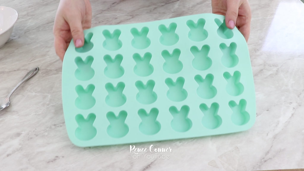 Marshmallow Bunny Silicone Mold 6” T x 3” W x 1” D – esquaredscents